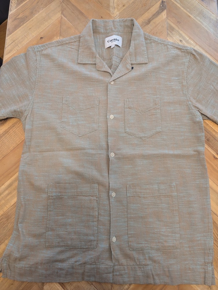 Corridor NYC Short Sleeve Camp Collar Shirt XL