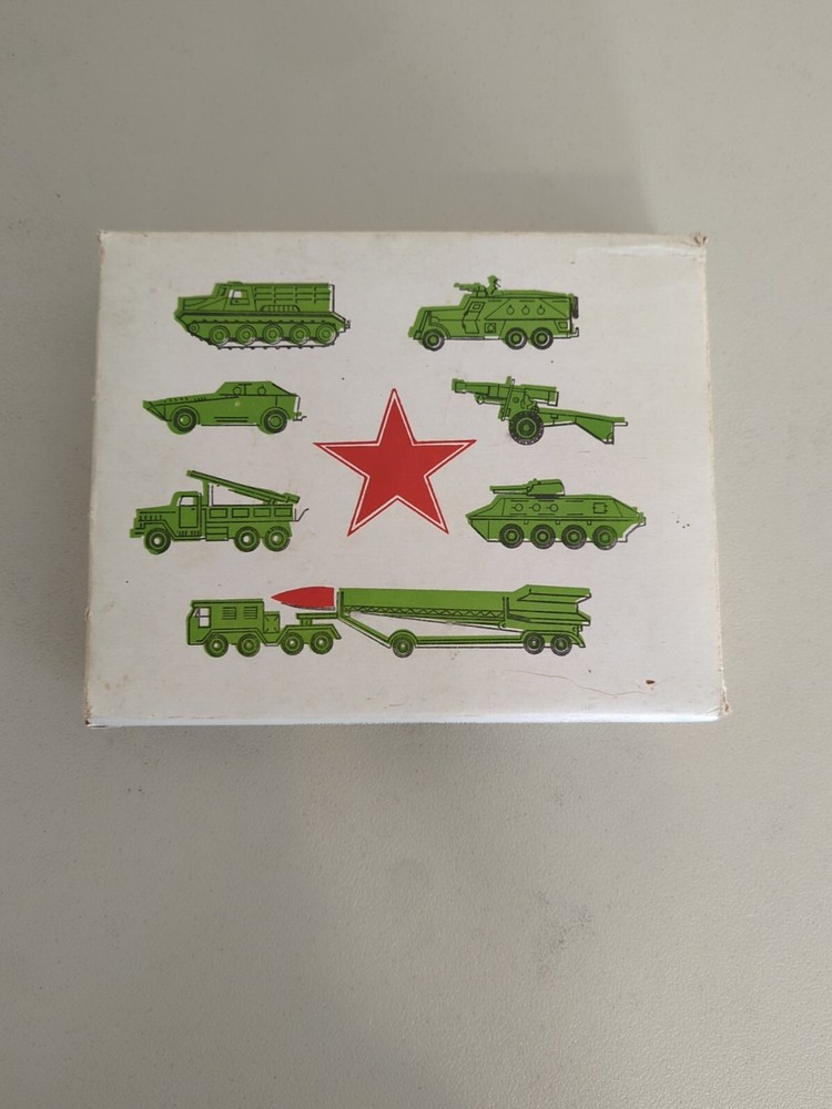 Vintage Soviet Military Vehicle Set. 7 Pieces 
