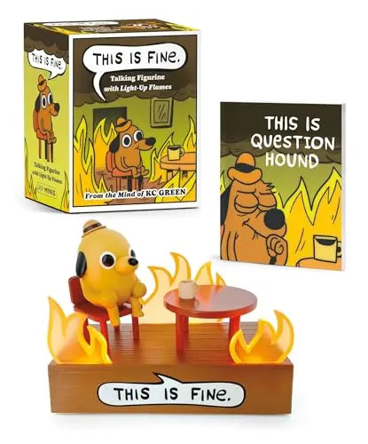 This Is Fine Talking Figurine: With Light and Sound! by Green, Kc – Paperback