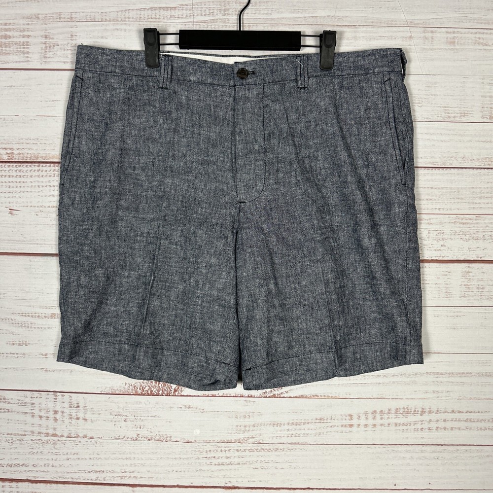 J Crew Shorts Mens 38 Linen Blend Chino 9