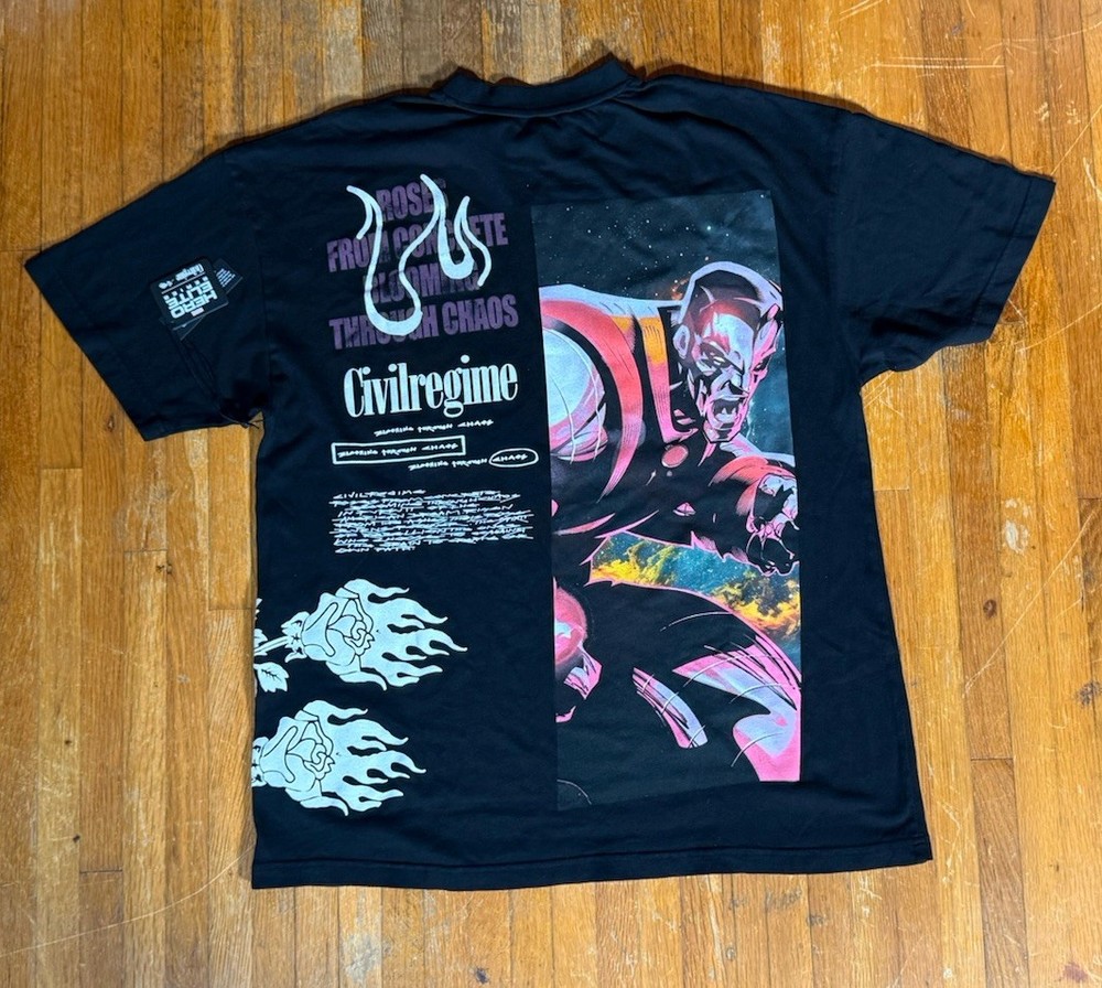 Civil Regime x X-Men Risen From Fire Oversize Medium T Shirts