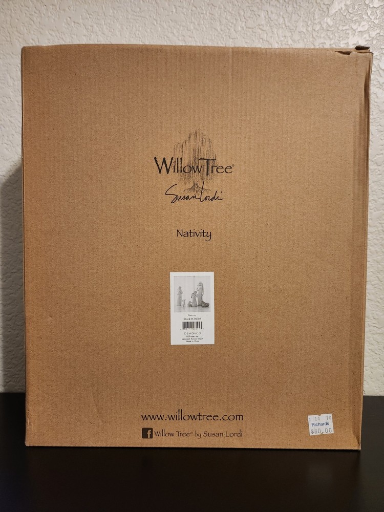 Willow Tree Three Wise Men Nativity Set 9pc Open Box 26027 & 26005