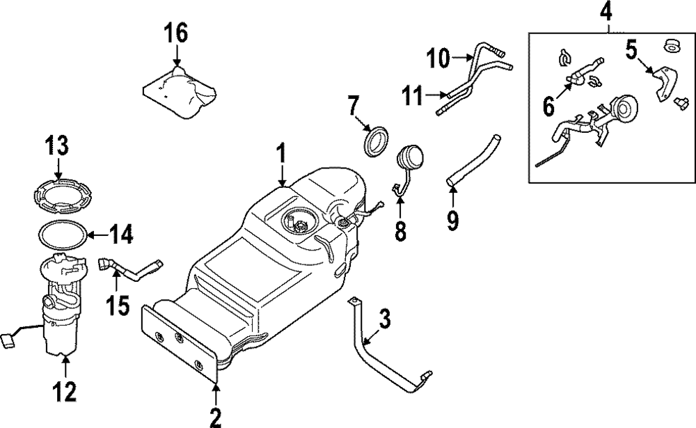 Genuine Nissan Fuel Pump 17040-9BU0A