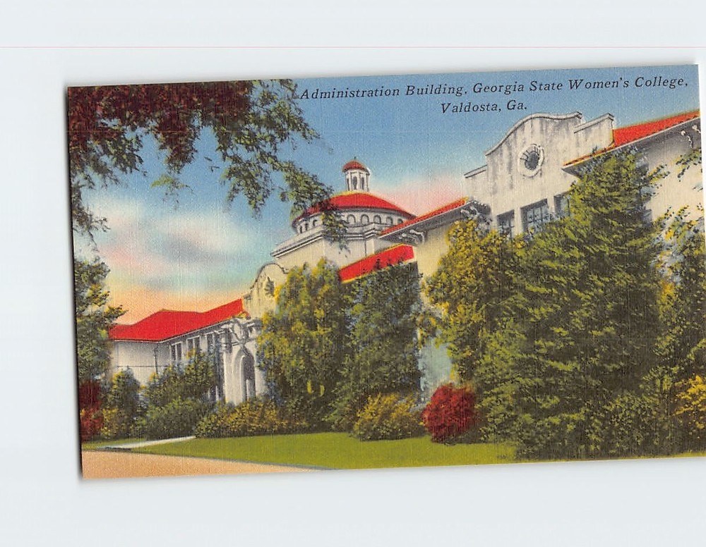 Postcard Administration Building Georgia State Women's College Valdosta Georgia