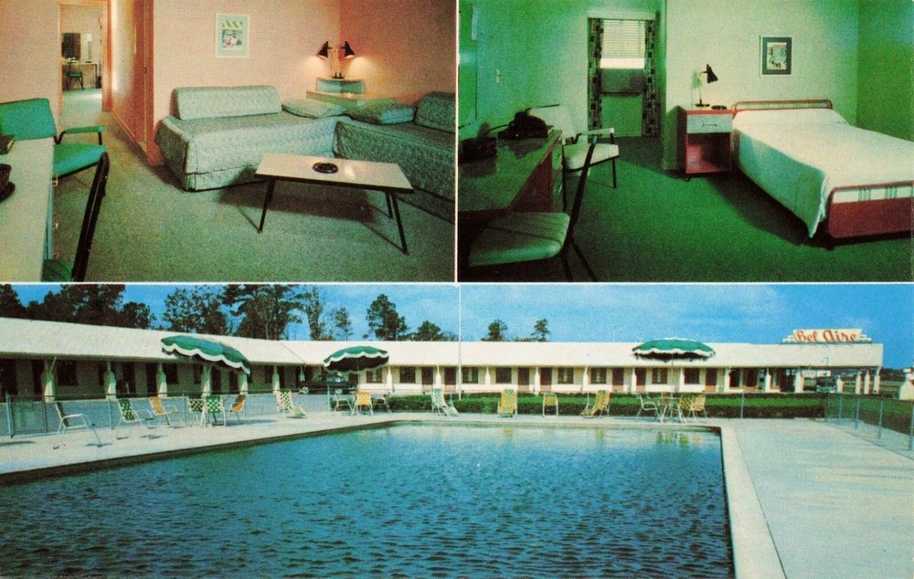 Bel Aire Motel - Norfolk Virginia VA - Postcard