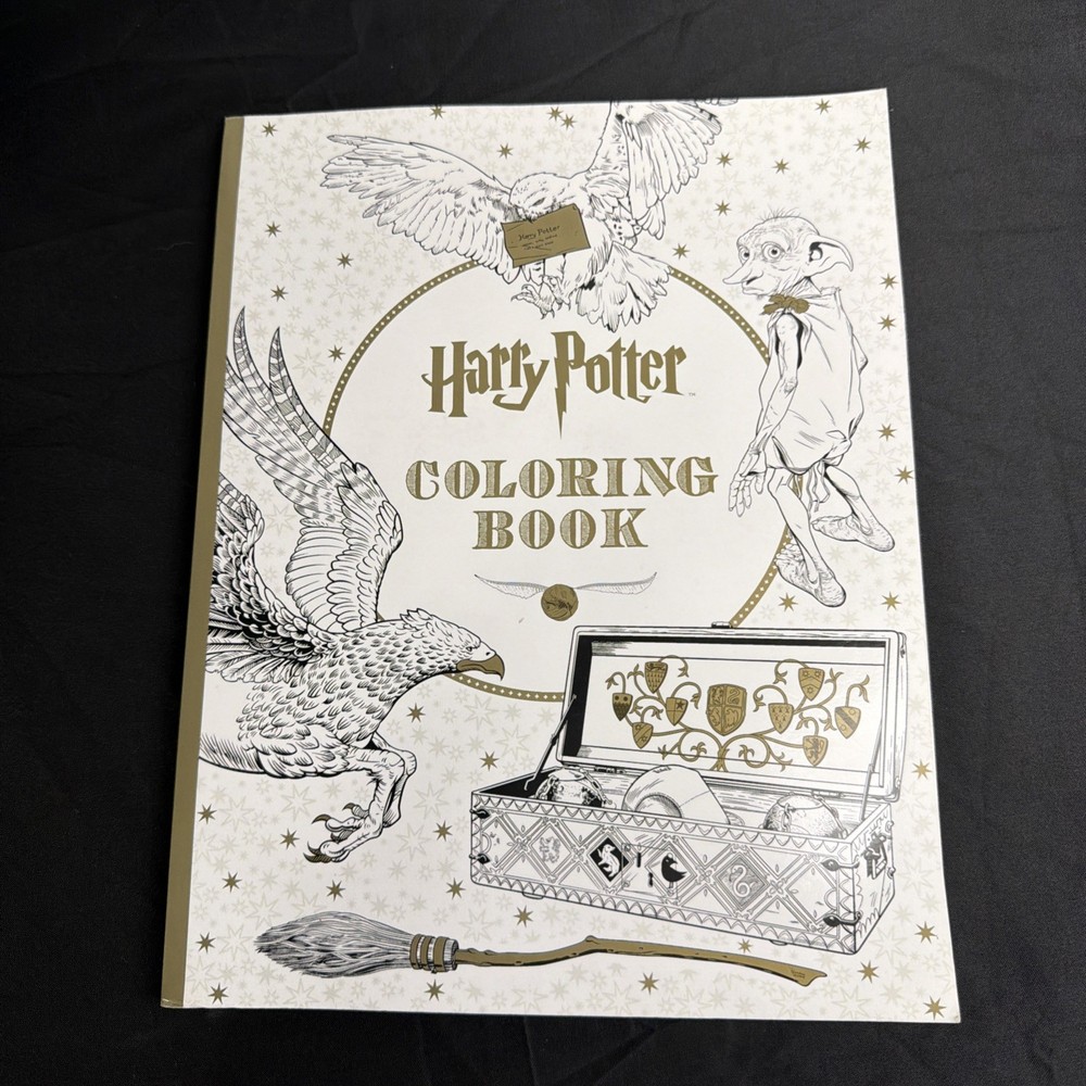 Harry Potter Coloring Book - Like New w/ Full Color Film Photo Section in Back