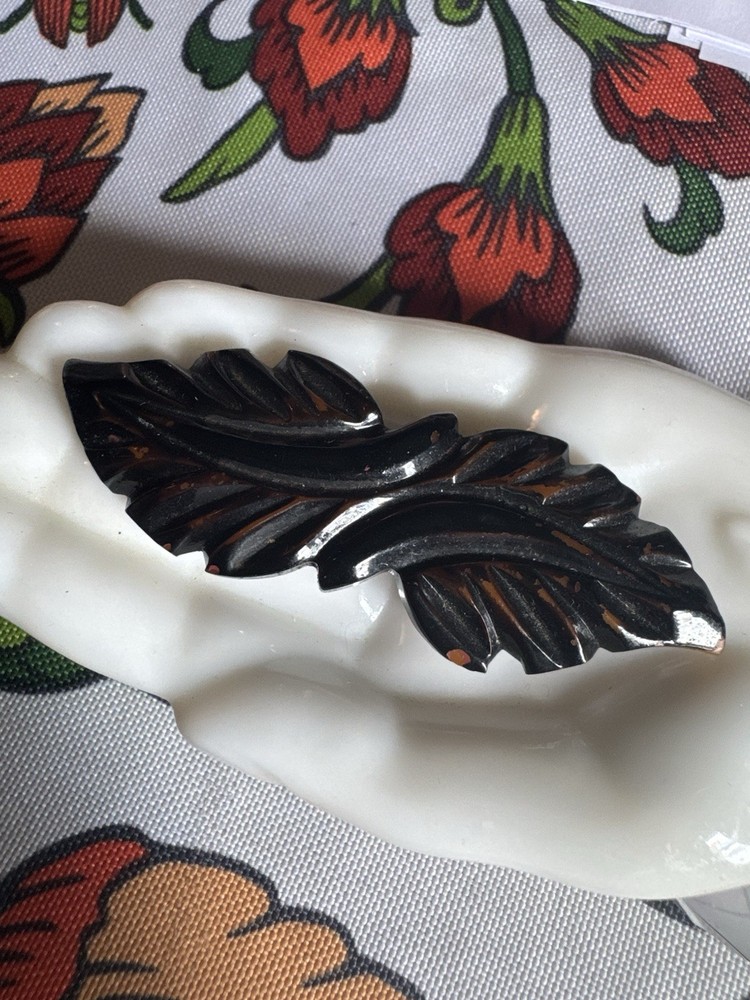 Vintage Bakelite Brooch Pin Butterscotch 3 Inches Long Free Shipping