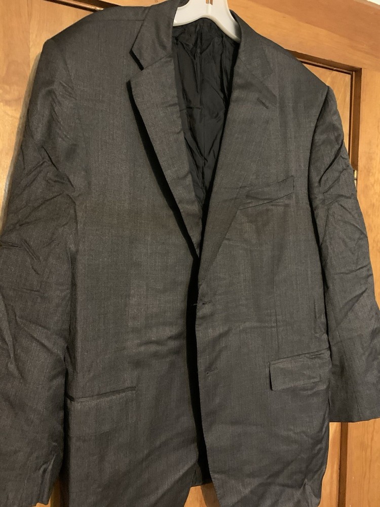 ERMENEGILDO ZEGNA Wool Silk TROFEO  Jacket Blazer 56R  (46R) Grey