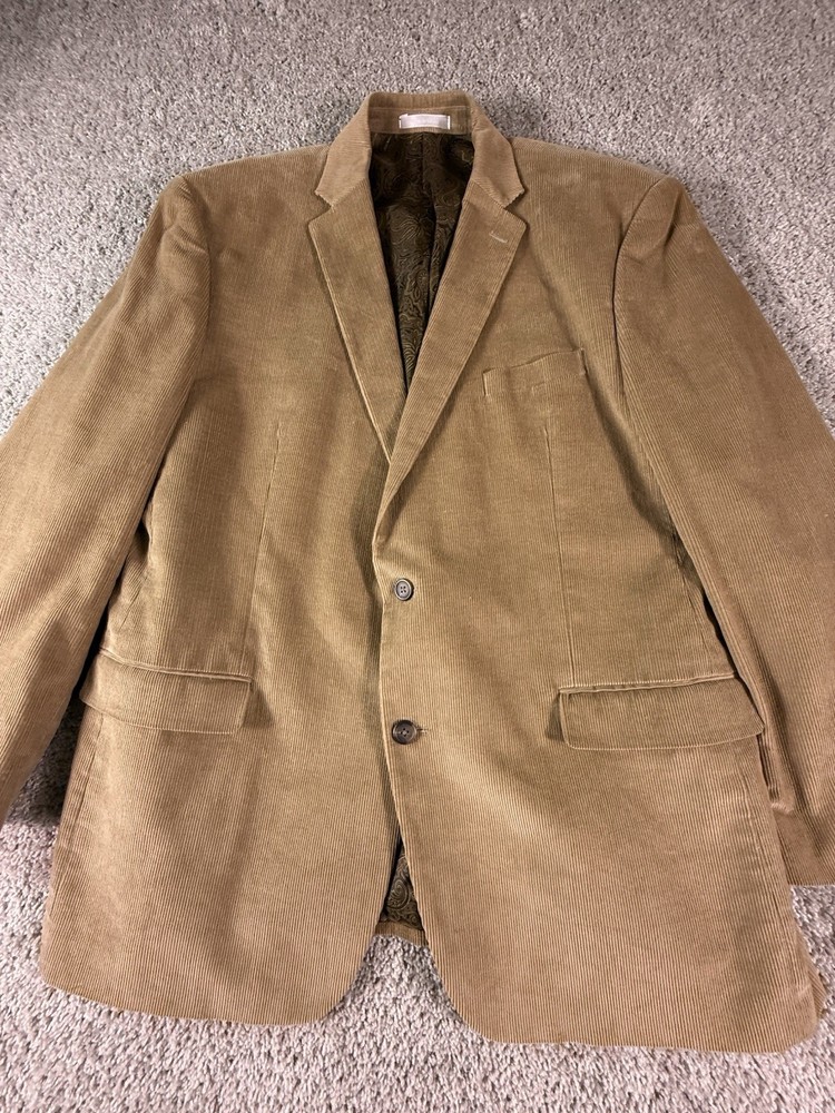 Ralph Lauren Chaps Men’s Corduroy Blazer Size 48L Brown