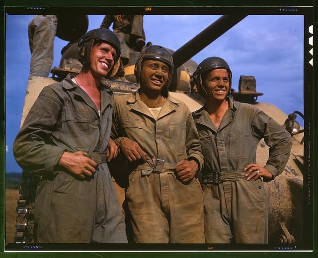 Photo:Fort Knox Kentucky M-4 Tank Crews 1942 Army Armor Center Soldiers