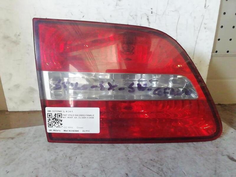 51717943 Headlight Rear Left for Fiat Stilo SW (2002) 1.9 JTD 2004 11158