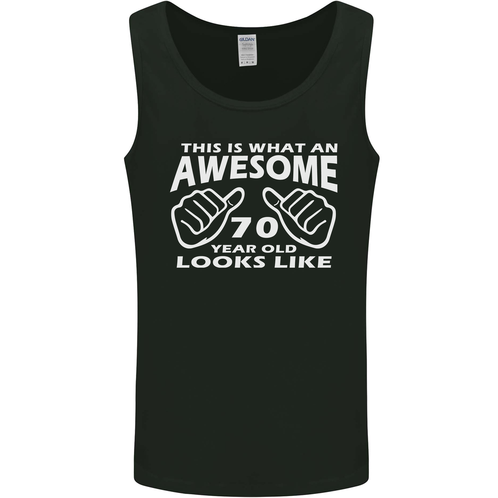 70th Birthday 70 Year Old This Is What Mens Vest Tank Top
