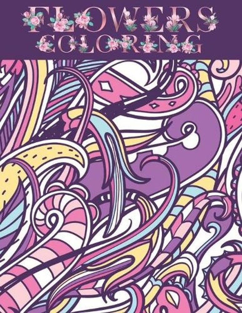Flower coloring: 50 floral designs to color by Ka Caco (English) Paperback Book