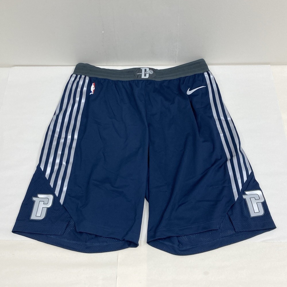 Nike Detroit Pistons Basketball Pro Cut Game Shorts Motor City 42+2 XL (L9)