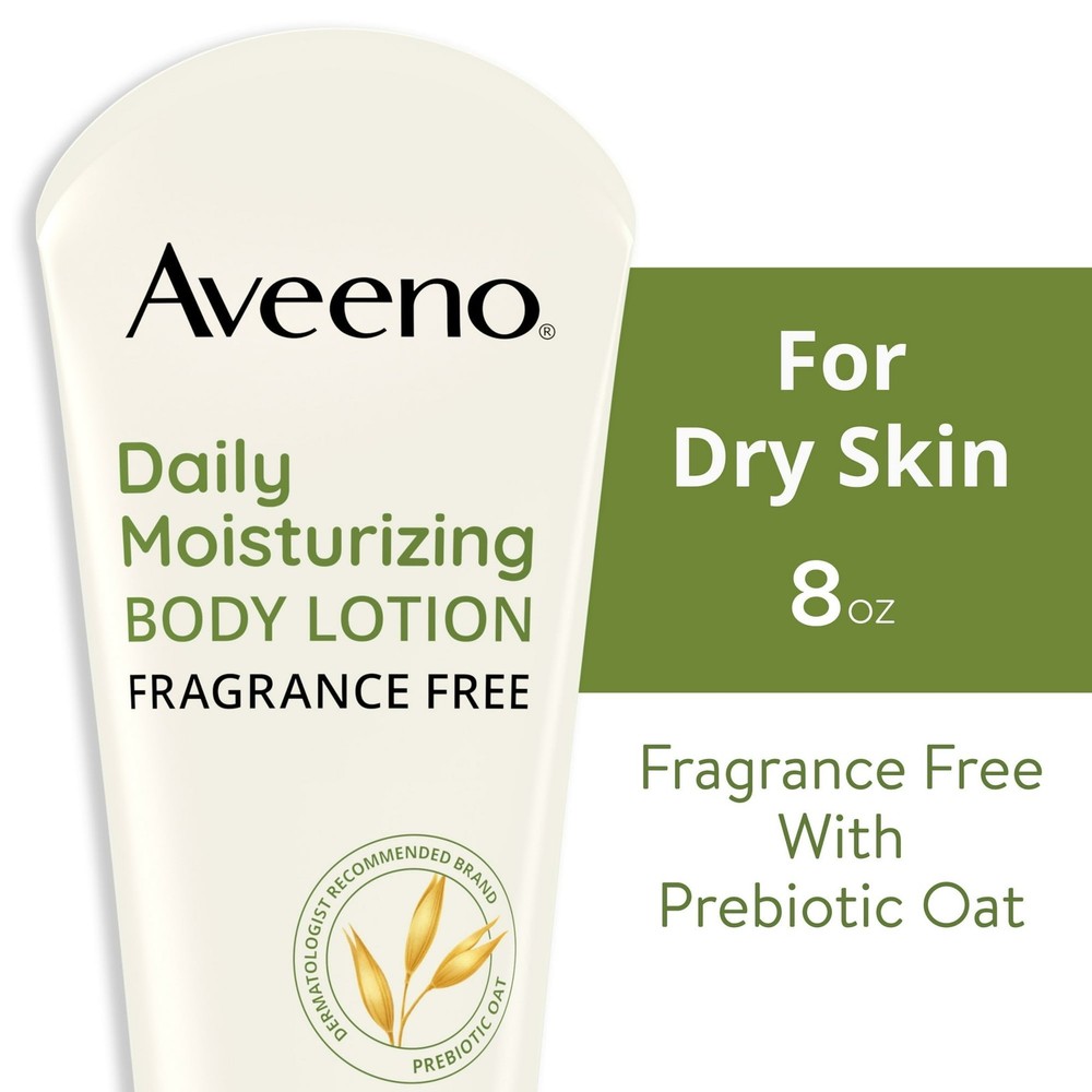 Aveeno Unscented Oat Moisturizing Lotion for Dry Skin 8oz 3-Pack