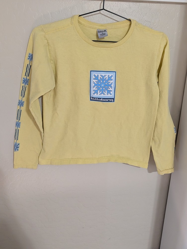 Vintage Billabong Long Sleeve T Shirt Women’s Small Surf USA Vtg Y2K 90s Rare