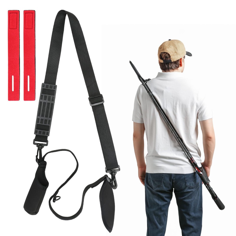 Fishing Rod Carrier Strap，Fishing Rod Holder Shoulder Sling，Wearable Fishing ...