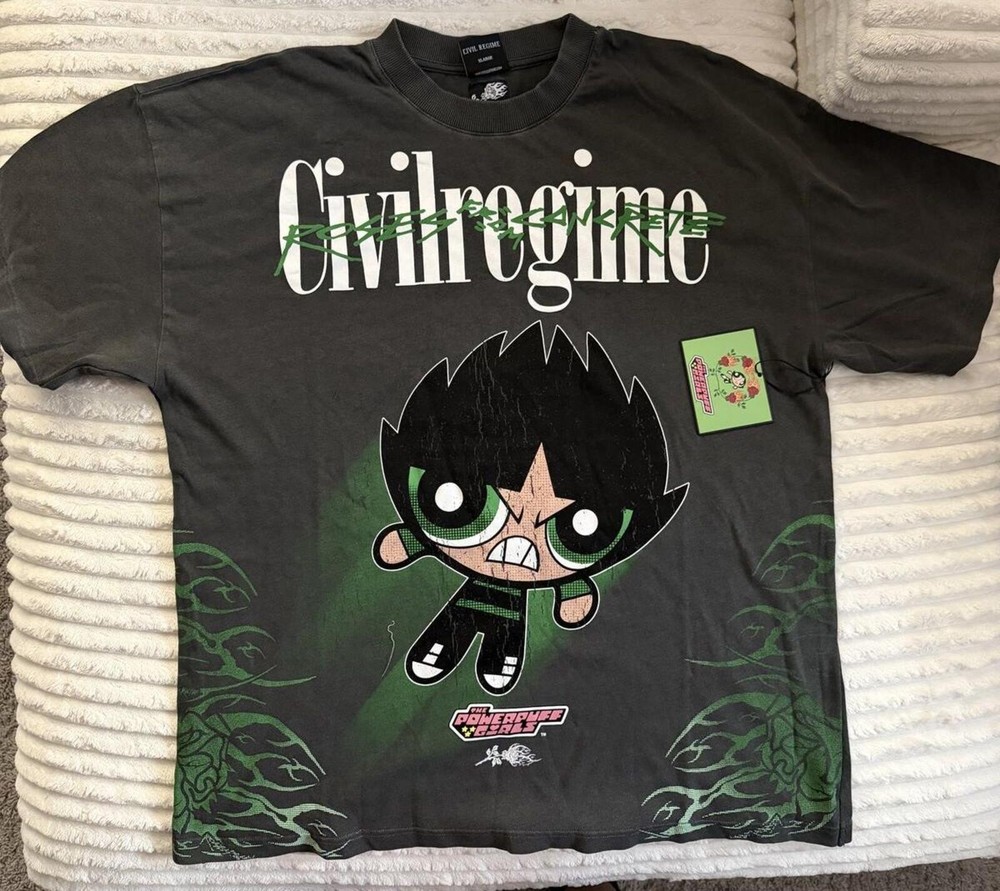Civil Regime Powerpuff Girls Buttercup Graphic Tee XL