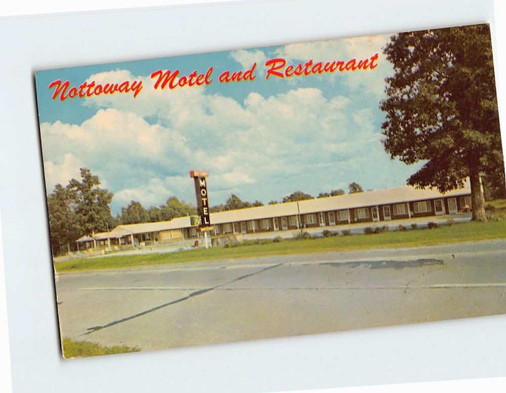Postcard Nottoway Motel And Restaurant Virginia