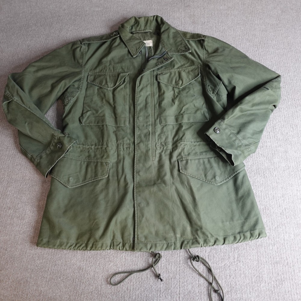 Vintage US Military Jacket Green Medium Military M51 OG-107