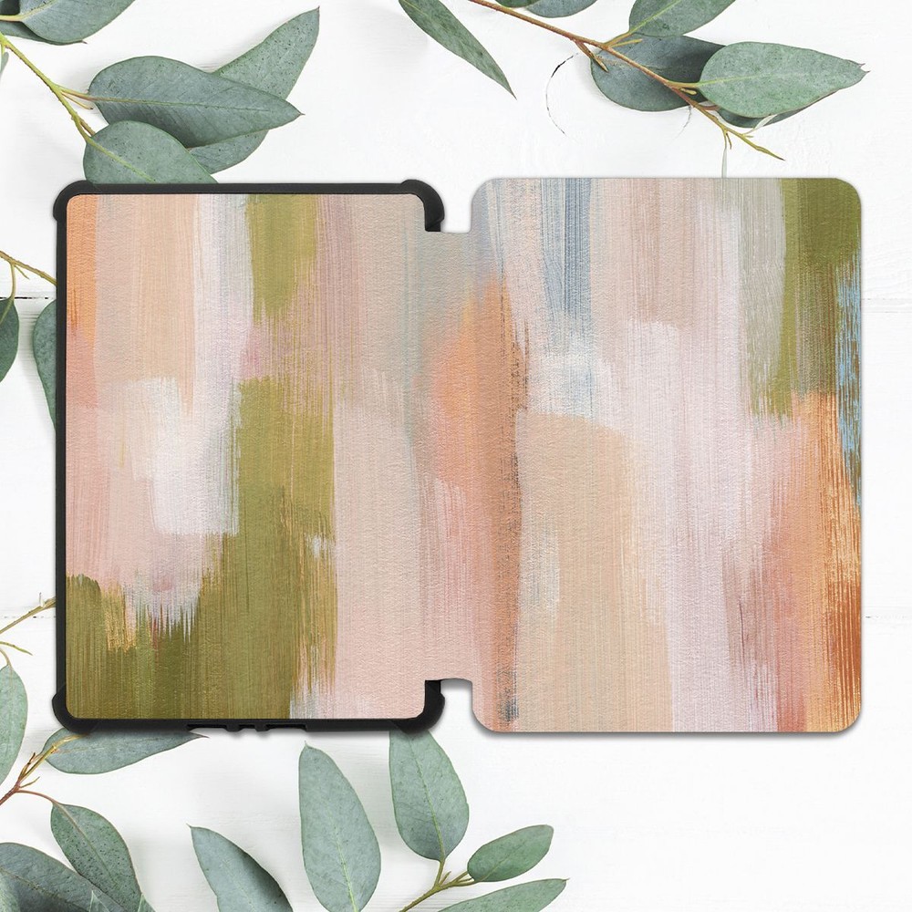 Beige Pastel Brush Art Case for Kindle 10th Gen & Paperwhite