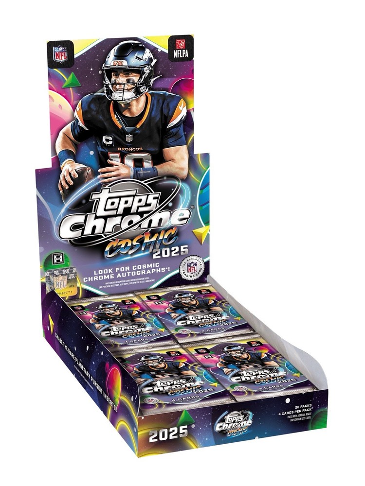 2025 Topps Cosmic Chrome Football Hobby Box SEALED CASE- PRESALE  8 Boxes