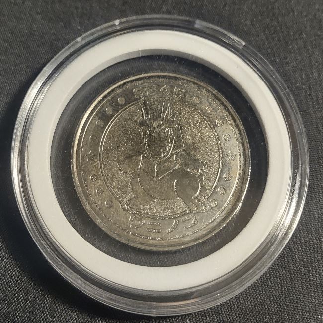 1999 Pokemon Meiji Battle Totodile Metal Coin HP Japanese #SP45