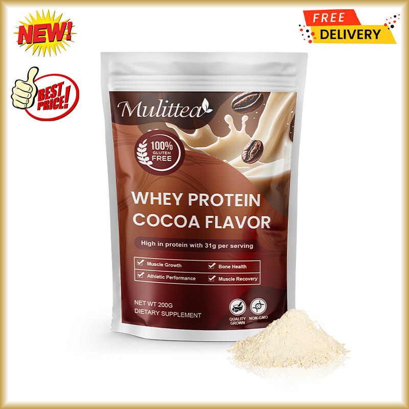 Whey Protein Powder Build Muscle Strengthen Bone 200g/400g Cocoa Flavor