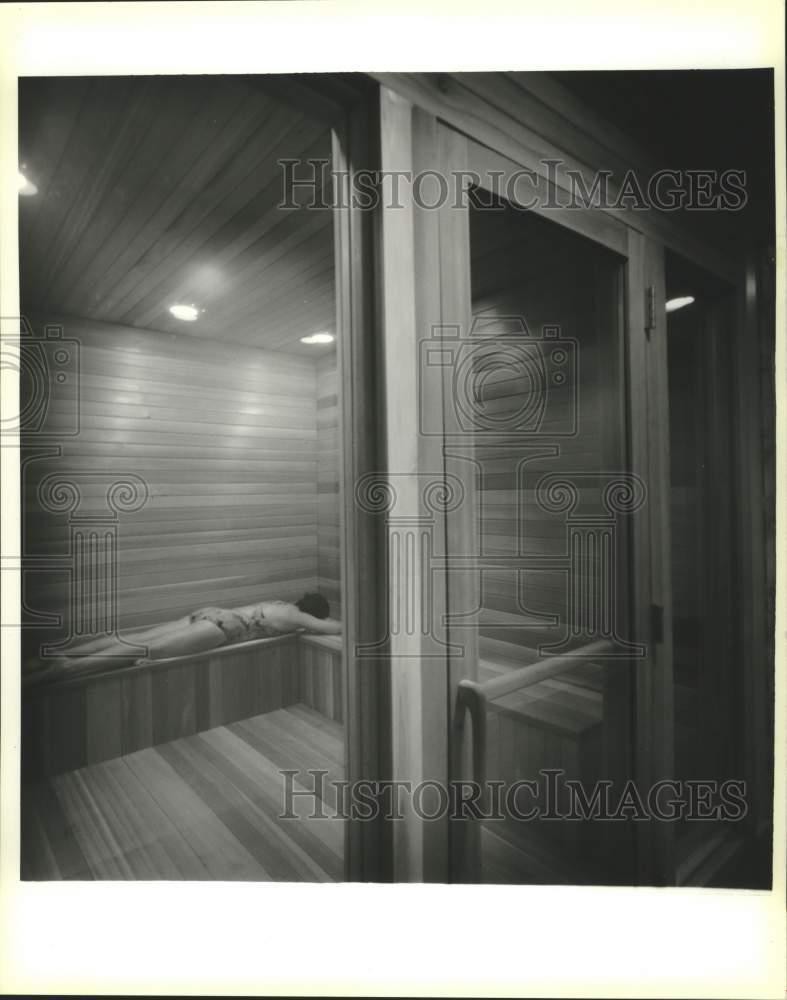 Press Photo Sauna of the New Orleans Athletic Club at 222 North Rampart Street