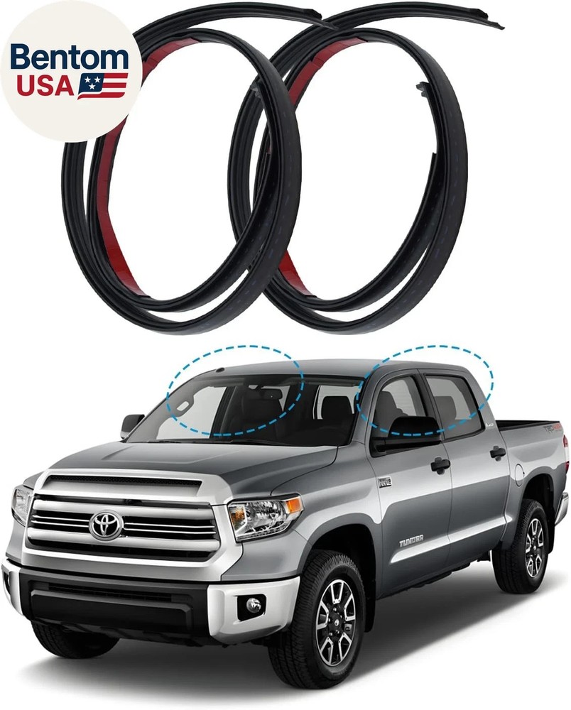 Roof Molding Drip Weatherstrip (2 Pcs) Compatible with Toyota Tundra Crew Cab 20