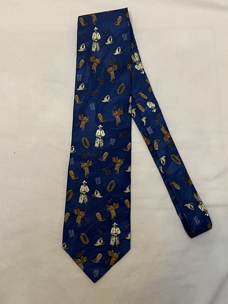 Vtg Rockmount Ranch Wear 1999 Silk Tie Buckaroo Western Cowboy Limited Ed #523