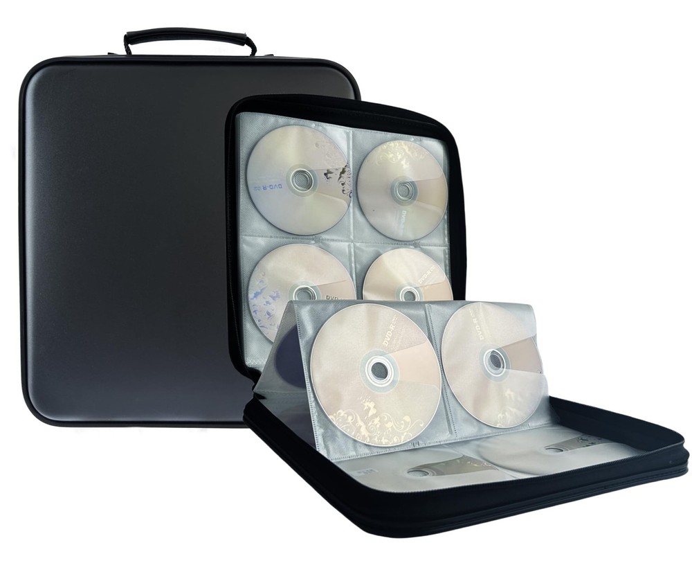 CK-C Deluxe 160 Capacity CD DVD Storage Case Hard Plastic Wall Holder