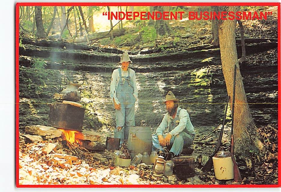 Postcard Independent Businessman Hillbilly Livin'