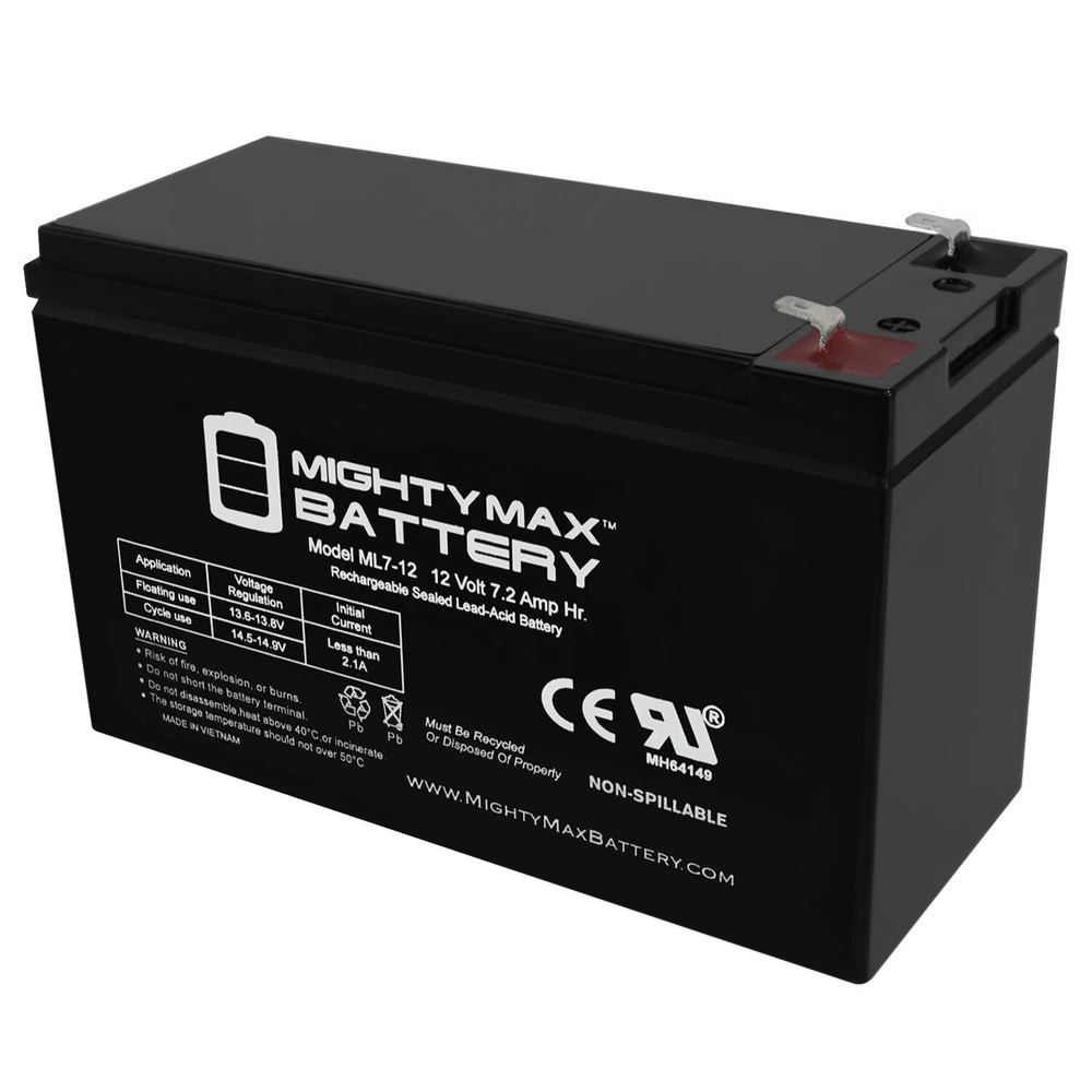Mighty Max 12V 7.2AH SLA Battery Replaces Vexilar Double Vision Pack
