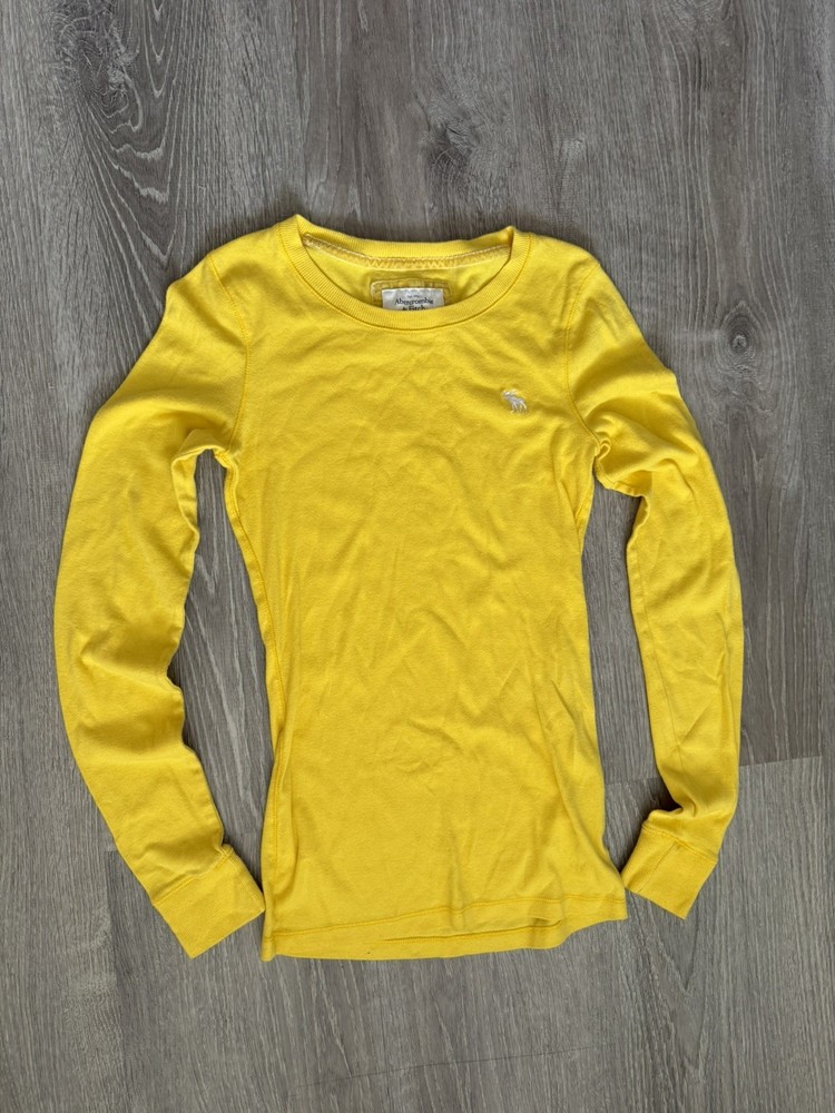 Y2K Abercrombie & Fitch In Yellow Size Medium