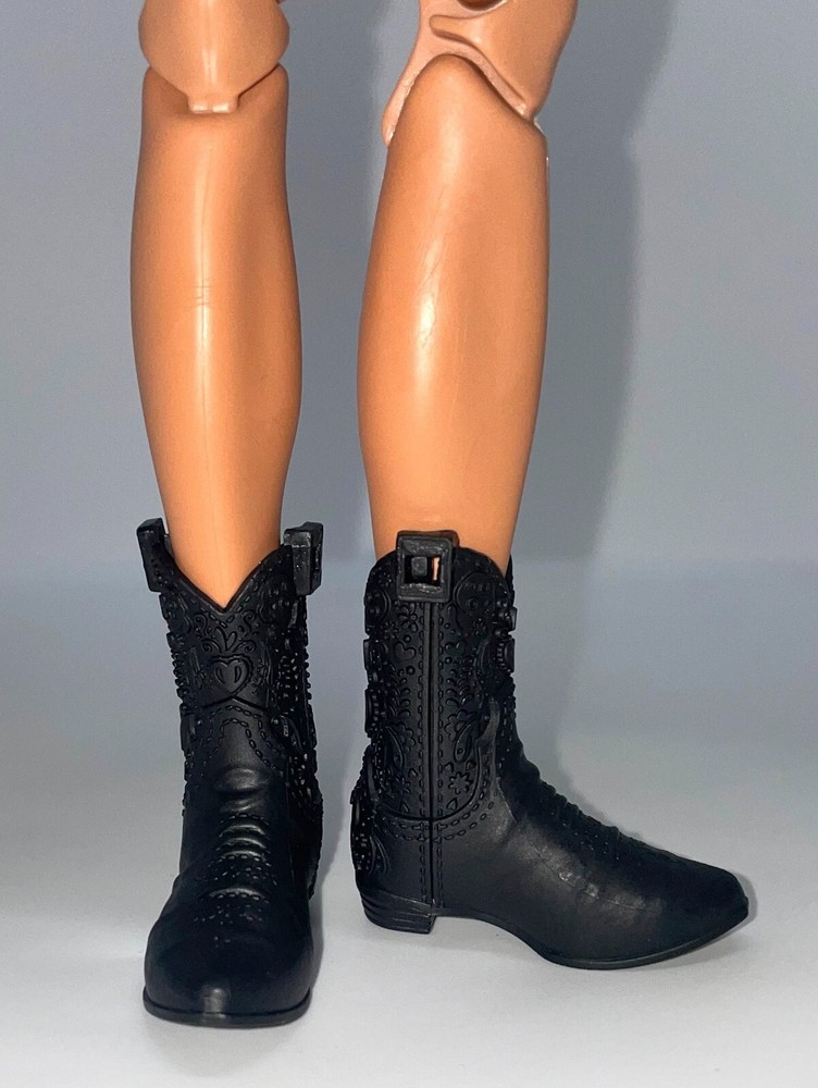 Barbie 2024 Dia De Muertos Ken Model Muse Doll Outfit Shoes Black Cowboy Boots