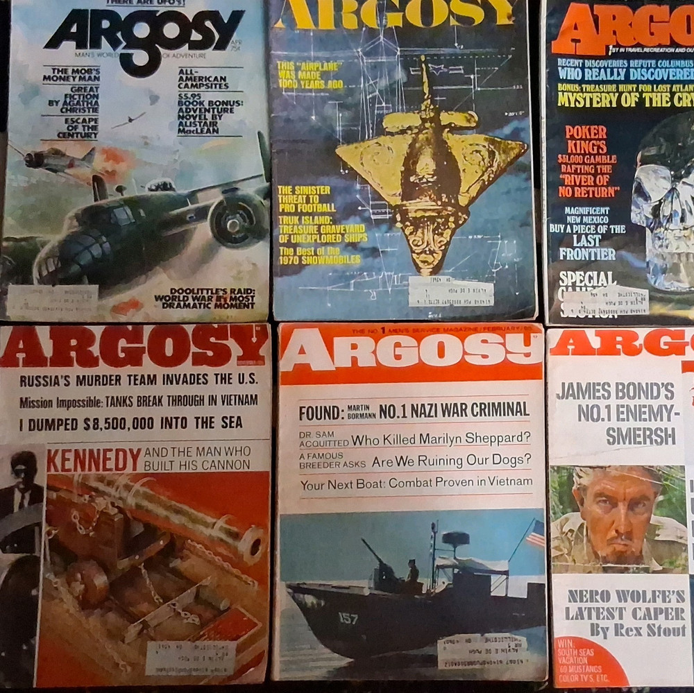 6 Argosy Magazines of the 1970s