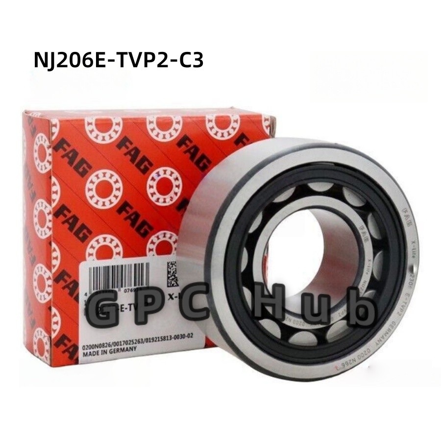 1PCS NEW FAG NJ206E-TVP2-C3 Cylindrical Roller Bearing 30x62x16mm  Fast shipment