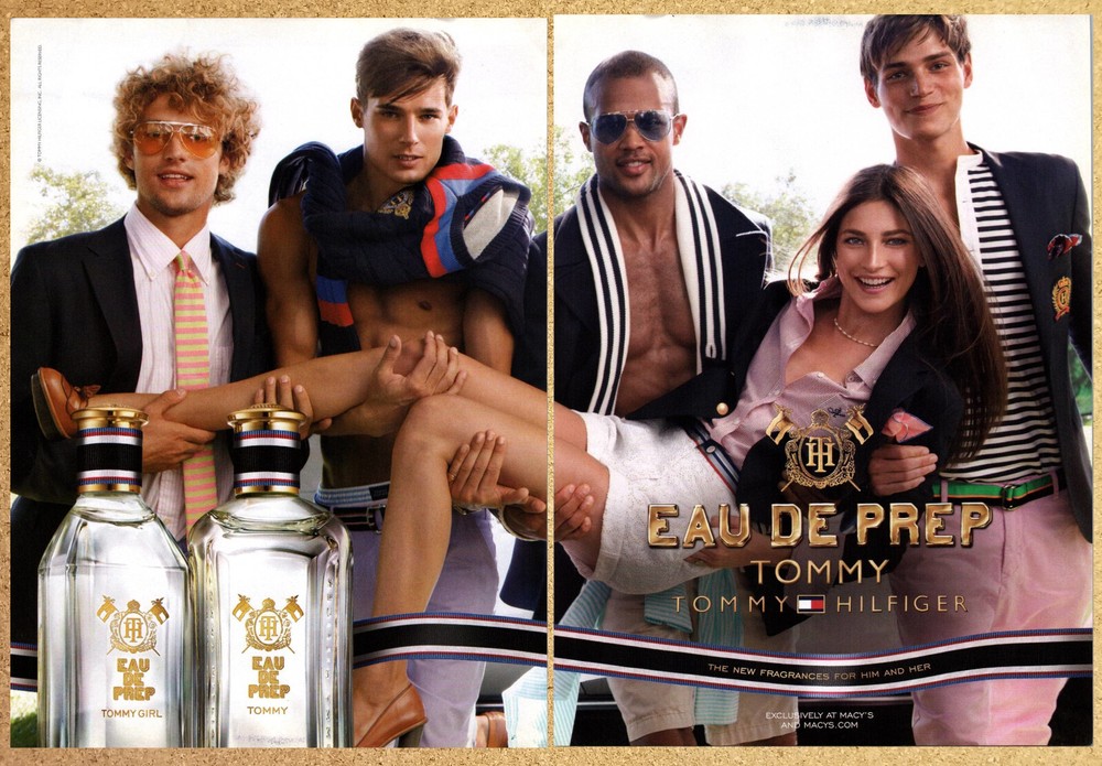 Tommy Hilfiger Eau De Prep Perfume His Her - 2 Page Print Ads Ephemera Art 2011