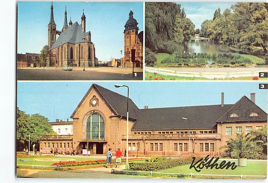 Postcard Scenes & Views Köthen Germany