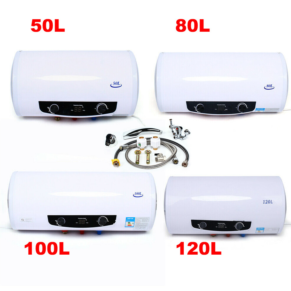 50/80/100/120L 2KW Electric Hot Water Heater Heat Tank Shower for Whole Family