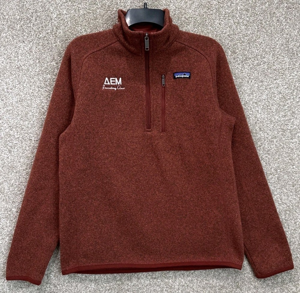 Patagonia Better Sweater Mens Size Small Terracotta 1/4 Zip Fleece Jacket 25522
