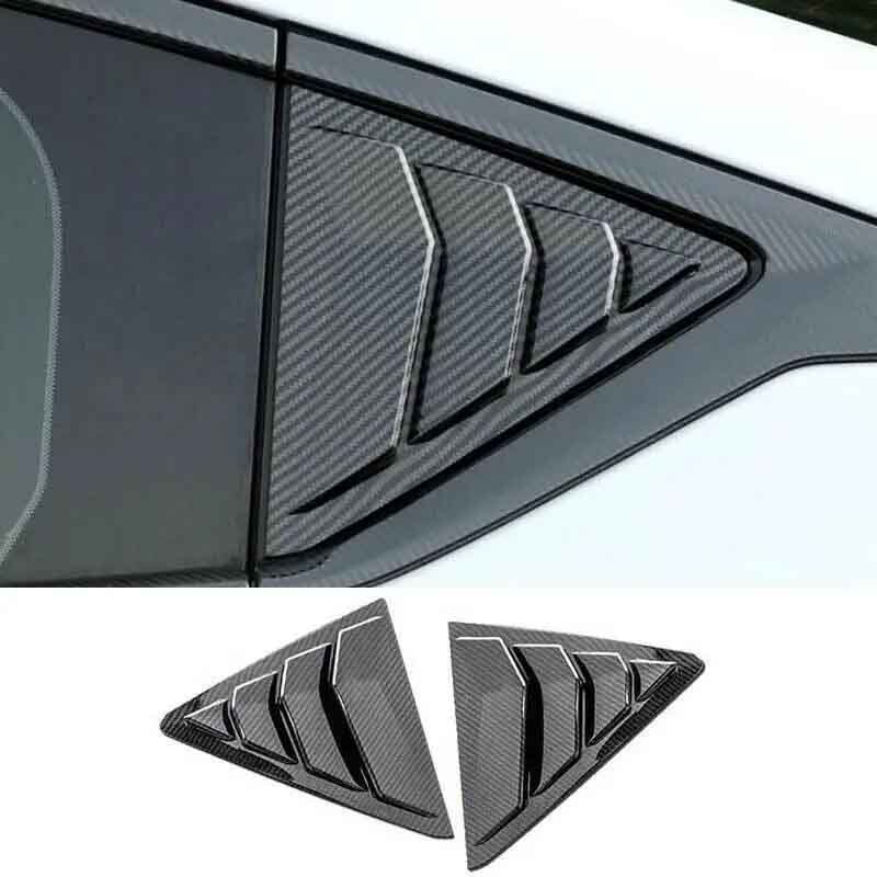 Carbon Fiber 2020-2024 Trim Side Window Louver Shutter Cover For Cadillac CT5