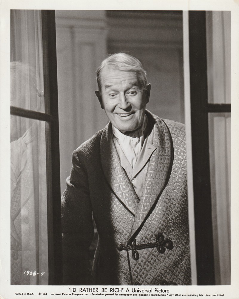 Vintage Maurice Chevalier 8x10 Studio Photograph Photo I'd Rather Be Rich