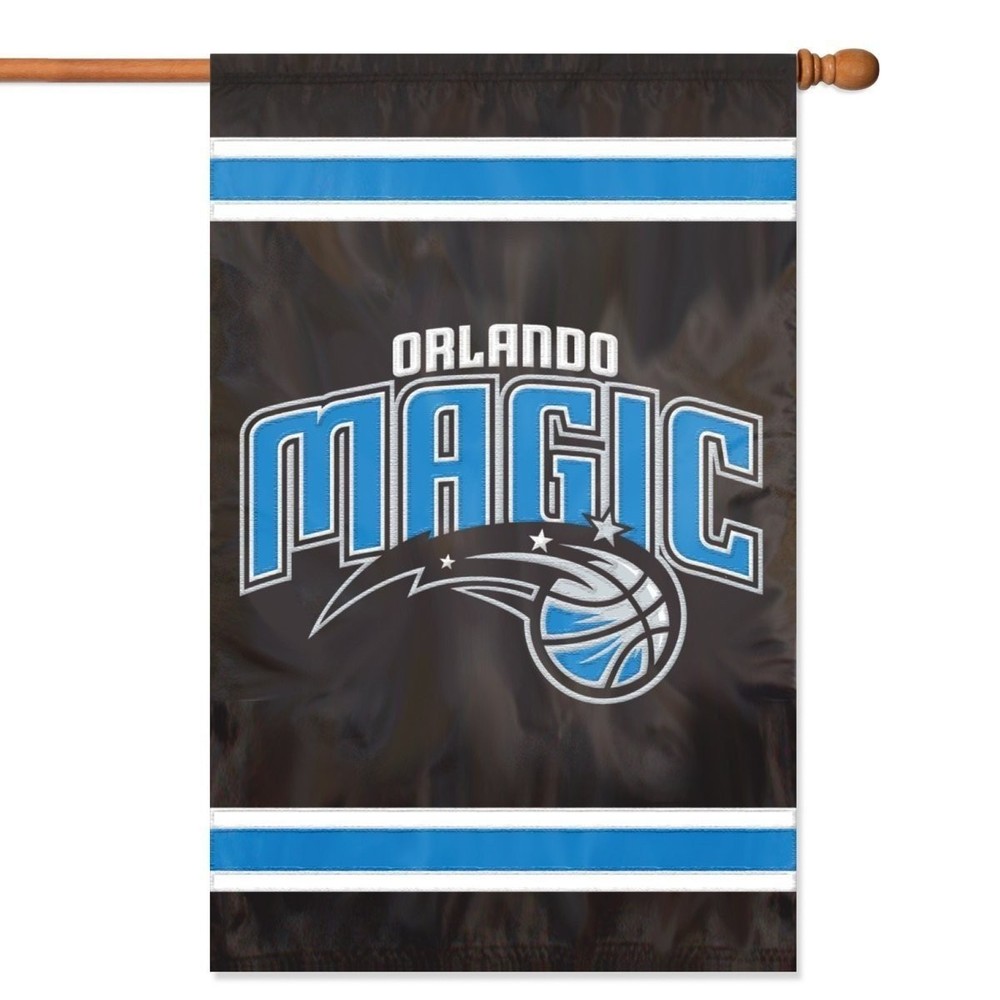 Orlando Magic Premium House Banner Flag, Applique Embroidered, Double Sided,...