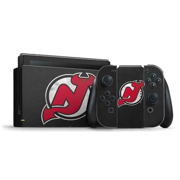 NHL New Jersey Devils Nintendo Switch Bundle Skin - New Jersey Devils Distressed