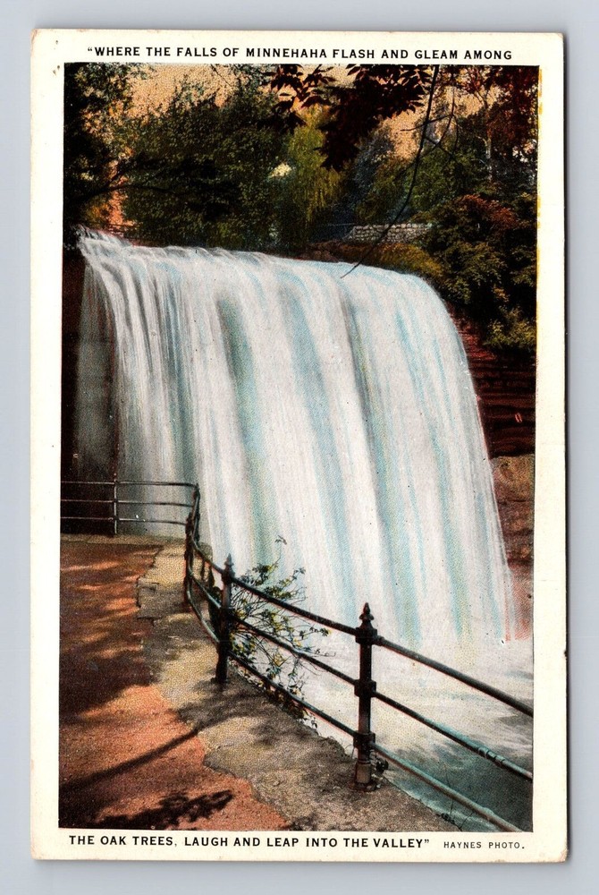 Minneapolis MN-Minnesota, Falls Of Minnehaha, Antique, Vintage Souvenir Postcard