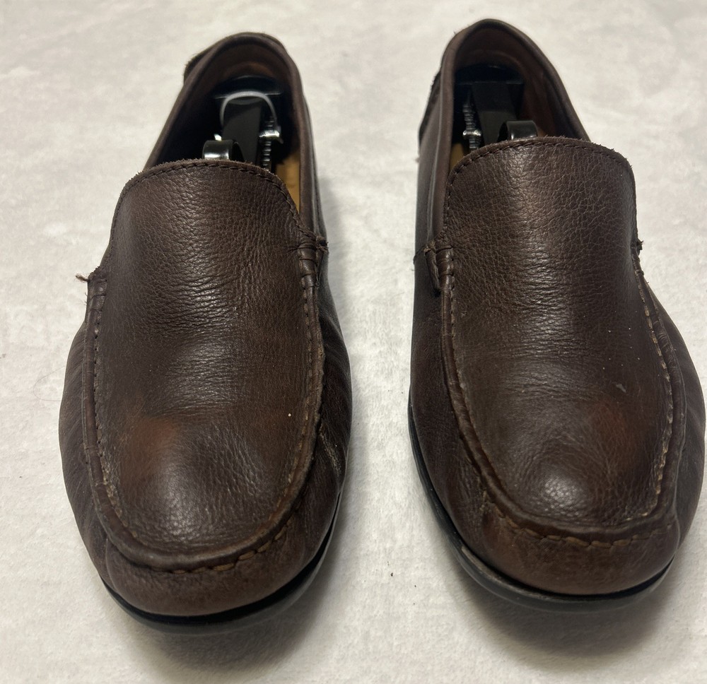 Clarks Men’s Shoes Size 8.5 M Brown Leather Loafers Moccasins Slip on Driving