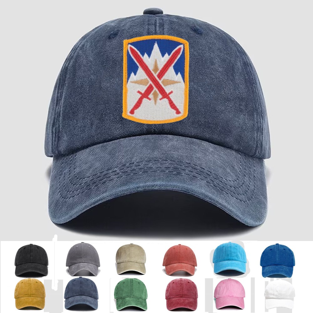 Custom Embroidered Hat US Army 10th Sustainment Brigade, Veteran Cap,Trucker Hat