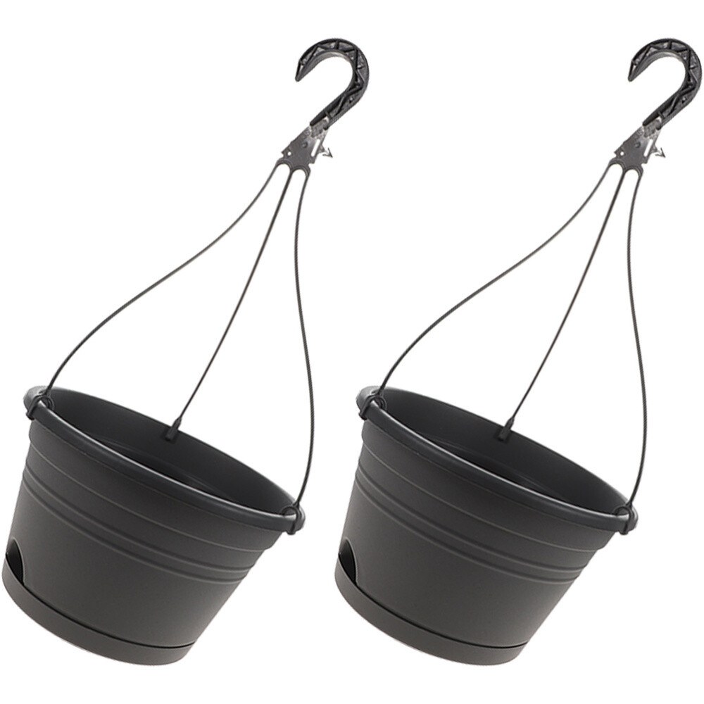 2-Pack Succulent Wall Planters for Balcony Guardrail Hanging Orchid Pots